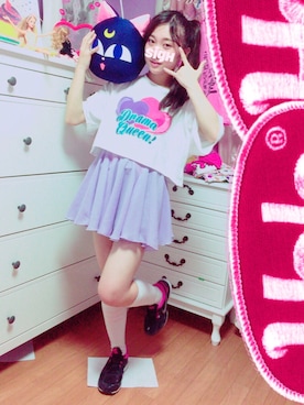 「PECOGIRL」｜아이🌈💕さん（レディース・154cm）の夏コーディネート