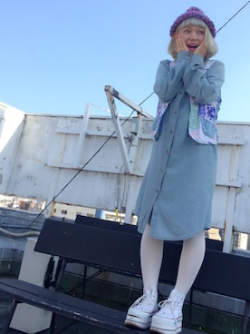 「cotton candy（コットンキャンディ）のアイテム」を使った、まりこさん（レディース・151cm）の秋コーディネート