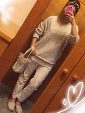 「Ungrid（アングリッド）のアイテム（モカシン/デッキシューズ）」を使った、yukacocoさん（レディース・160cm）の春コーディネート