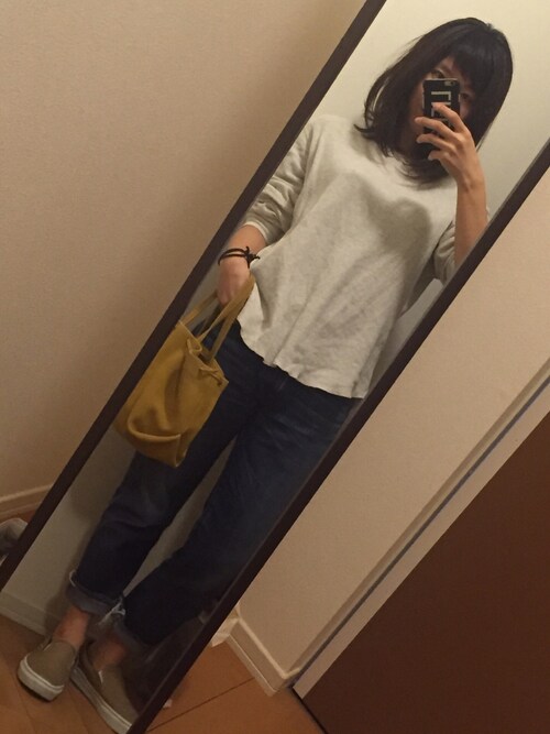 yukacoco使用「TODAYFUL（BoyfriendサーマルTシャツ）」的時尚穿搭