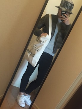 「TODAYFUL（トゥデイフル）のVintageトートバッグ（トートバッグ）」を使った、yukacocoさん（レディース・160cm）の春コーディネート