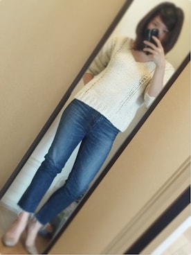 「TODAYFUL（トゥデイフル）のHELENA'sデニム（デニムパンツ）」を使った、yukacocoさん（レディース・160cm）の冬コーディネート