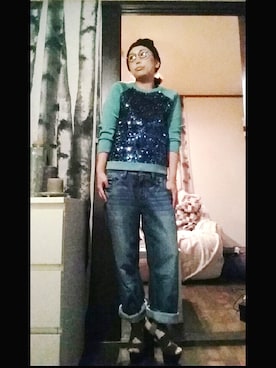 「Marc by Marc Jacobs（マークバイマークジェイコブス）のアイテム（スウェット）」を使った、hirocooさん（レディース・160cm）の夏コーディネート
