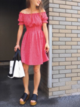 Mitsuha Inoueさん（レディース・162cm）の夏コーディネート