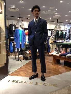 「FREAK'S STORE（フリークスストア）のアイテム（フォーマルスーツ/小物）」を使った、藤井　悠大さん（メンズ・172cm）の春コーディネート