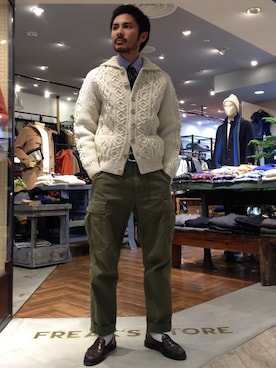 「FREAK'S STORE（フリークスストア）のアイテム（フォーマルスーツ/小物）」を使った、藤井　悠大さん（メンズ・172cm）の秋コーディネート