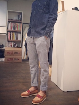 「FULLCOUNT（フルカウント）のアイテム（その他）」を使った、ssojaeさん（メンズ・173cm）の夏コーディネート