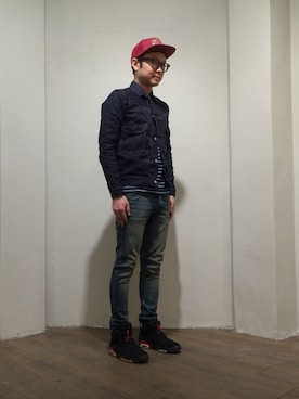 「FULLCOUNT（フルカウント）のアイテム」を使った、ssojaeさん（メンズ・173cm）の春コーディネート