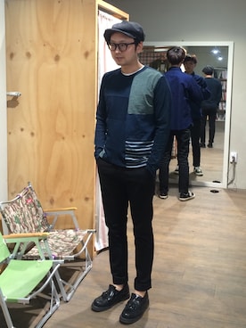 「Big John（ビッグジョン）のアイテム」を使った、ssojaeさん（メンズ・173cm）の春コーディネート