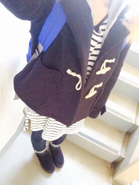 「Banner Barrett（バナーバレット）のアイテム（ダッフルコート）」を使った、yumeさん（レディース・150cm）の冬コーディネート