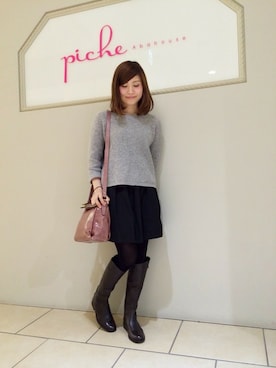 PICHE ABAHOUSE（ピシェ アバハウス）の「ﾊﾞｯｸｼﾞｯﾌﾟﾛﾝｸﾞﾌﾞｰﾂ