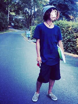 H. Komoriさん（メンズ・166cm）の夏コーディネート