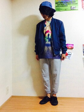 H. Komoriさん（メンズ・166cm）の秋コーディネート