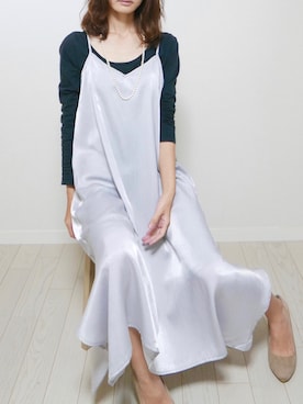 「AZUL（アズール）のアイテム」を使った、もりのがっこうさん（レディース・161cm）の秋コーディネート