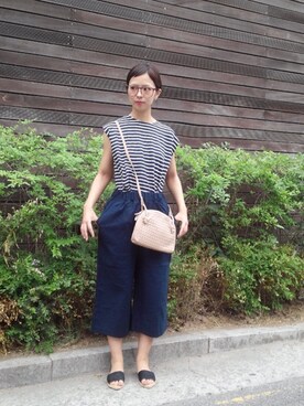 「NETSTAR（ネットスター）のアイテム（サンダル）」を使った、NETSTARさん（レディース・159cm）の夏コーディネート