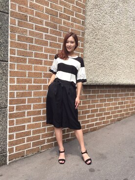 「NETSTAR（ネットスター）のアイテム（パンツ）」を使った、NETSTARさん（レディース・165cm）の夏コーディネート