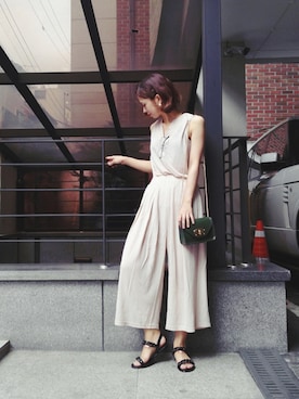 「NETSTAR（ネットスター）のアイテム（パンツ）」を使った、NETSTARさん（レディース・159cm）の夏コーディネート