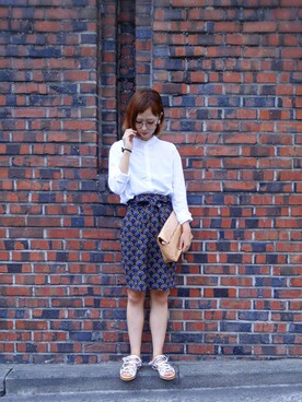 「NETSTAR（ネットスター）のアイテム（バッグ）」を使った、NETSTARさん（レディース・159cm）の夏コーディネート