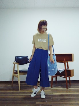 「NETSTAR（ネットスター）のアイテム（パンツ）」を使った、NETSTARさん（レディース・159cm）の夏コーディネート