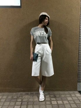 「アイテム（パンツ）」を使った、msjanjanさん（レディース・163cm・100代）の夏コーディネート