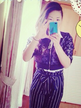 「HERE'S（HERE'S）のアイテム（その他アウター）」を使った、わいさん（レディース・163cm）の冬コーディネート