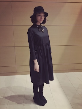 「iT（イット）のアイテム（シューズ）」を使った、Emily chanさん（レディース・167cm）の冬コーディネート