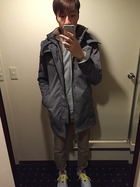 「MK MICHEL KLEIN（エムケーミッシェルクラン）のアイテム（ジャケット/アウター）」を使った、beckさん（メンズ・180cm）の冬コーディネート