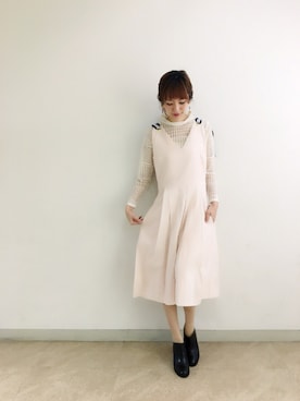 「FURFUR（ファーファー）のアイテム（Tシャツ/カットソー）」を使った、numao さん（レディース・159cm）の冬コーディネート