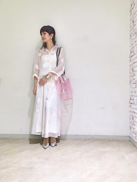 「スカーチョ」｜「アイテム（財布/小物）」を使った、numao さん（レディース・159cm）の春コーディネート
