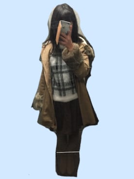 「CECIL McBEE（セシルマクビー）のアイテム（ブーツ）」を使った、ゆぴっぴさん（レディース・163cm）の冬コーディネート