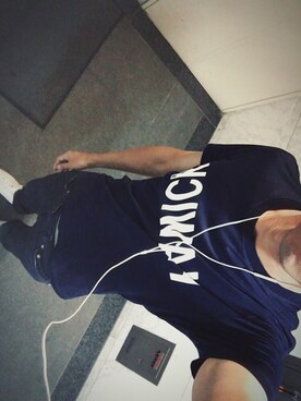 「PRINGLE 1815(プリングル1815)のアイテム」を使った、てるさん(メンズ・171cm)の夏コーディネート