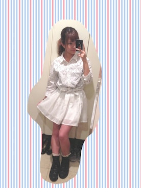 「SHIPS JET BLUE（シップスジェットブルー）のアイテム（トップス）」を使った、❤︎さん（レディース・155cm）の春コーディネート