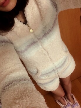 「gelato pique（ジェラートピケ）のアイテム（その他、ピンク系）」を使った、くるみさん（レディース・160cm）の冬コーディネート