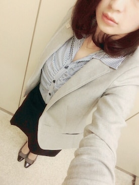 「きっちりスタイル」｜くるみさん（レディース・160cm）の冬コーディネート