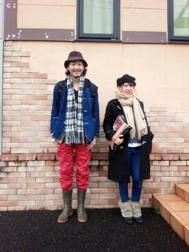「ながぐつ」｜「アイテム（ジャケット/アウター）」を使った、ズーカー@zookerさん（メンズ・177cm）の冬コーディネート