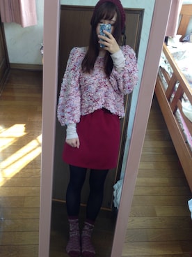 「LA BELLE ETUDE（ラベルエチュード）のアイテム（ハンチング/ベレー帽）」を使った、yuimarさん（レディース・158cm）の秋コーディネート