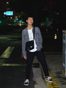 「Combackのアイテム」を使った、MOODMODさん（メンズ・170cm）の夏コーディネート