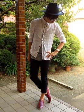 ひかるんさん（メンズ・180cm）の夏コーディネート