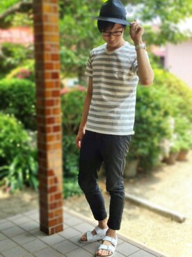 ひかるんさん（メンズ・180cm）の夏コーディネート