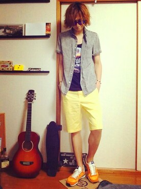 その他パンツを使った イエロー イエロー のメンズ人気ファッションコーディネート Wear