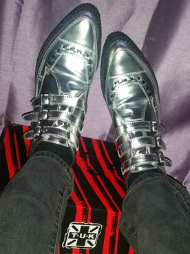 「アイテム（ブーツ、シルバー系）」を使った、Saperiさん（メンズ・183cm）の冬コーディネート