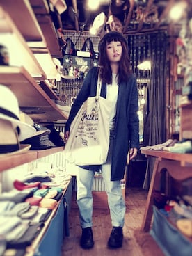 「TWITSのアイテム（帽子）」を使った、sumiyoさん（レディース・163cm）の夏コーディネート