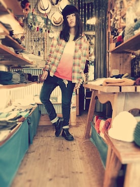 「RNA MEDIA（アールエヌエーメディア）のアイテム」を使った、sumiyoさん（レディース・163cm）の秋コーディネート