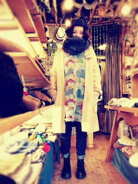 「no brand（ノーブランド）のアイテム（オールインワン・サロペット）」を使った、sumiyoさん（レディース・163cm）の秋コーディネート