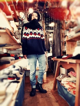 「アイテム（ハンチング/ベレー帽）」を使った、sumiyoさん（レディース・163cm）の秋コーディネート