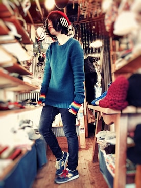 「OLD NAVY（オールドネイビー）のアイテム（トップス）」を使った、sumiyoさん（レディース・163cm）の秋コーディネート