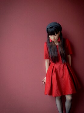 「BARAK（バラク）のアイテム（帽子）」を使った、まおこさん（レディース・152cm）の秋コーディネート