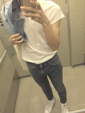 「Acne Studios（アクネストゥディオズ）のアイテム（デニムジャケット）」を使った、Yuki さん（メンズ・170cm）の夏コーディネート