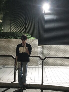 「OPENING CEREMONY（オープニングセレモニー）のアイテム（Tシャツ/カットソー）」を使った、Yuki さん（メンズ・170cm）の夏コーディネート