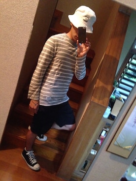 「QUENCHLOUD（クエンチラウド）のアイテム（アクセサリー）」を使った、こうやさん©さん（メンズ・170cm）の秋コーディネート